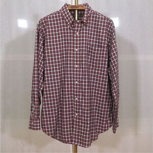 Lauren Ralph Lauren Red Green Plaid Oxford Shirt